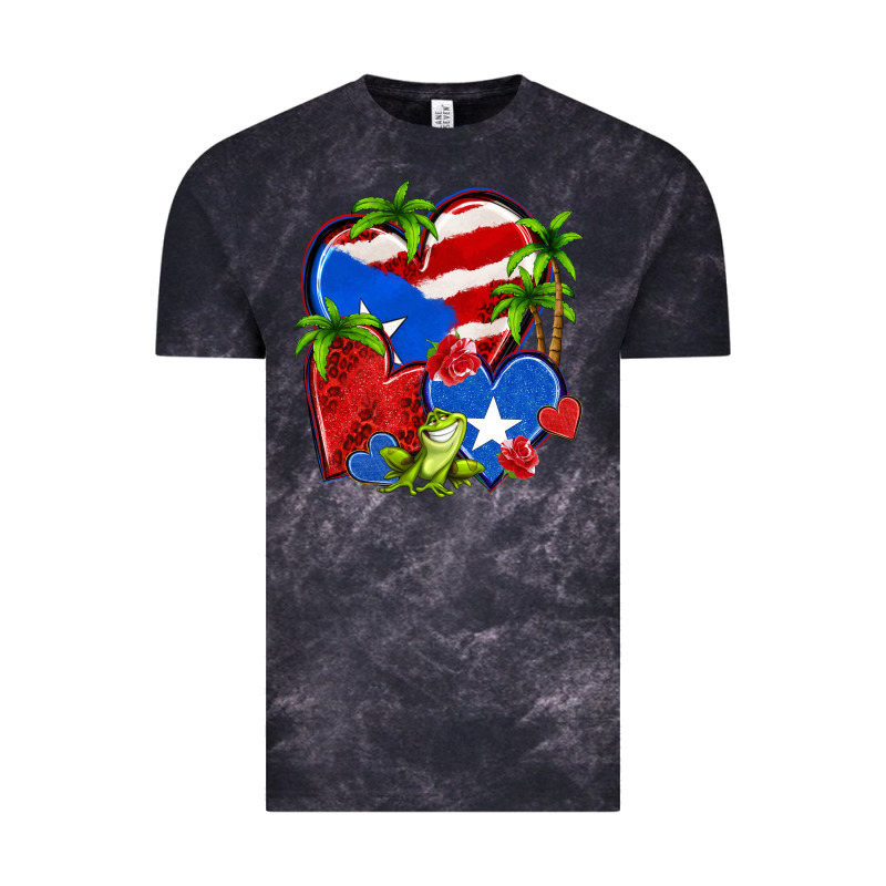 Puerto Rico Hearts Vintage Tee by NancyCooperArtShop | Teevron