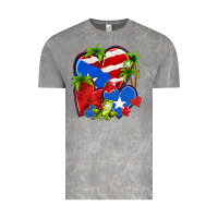Cloud Rock puerto rico hearts Vintage Tee - NancyCooperArtShop