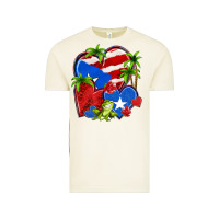 Vintage Arctic puerto rico hearts Vintage Tee - NancyCooperArtShop