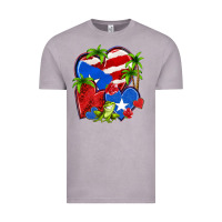 Vintage Zinc puerto rico hearts Vintage Tee - NancyCooperArtShop