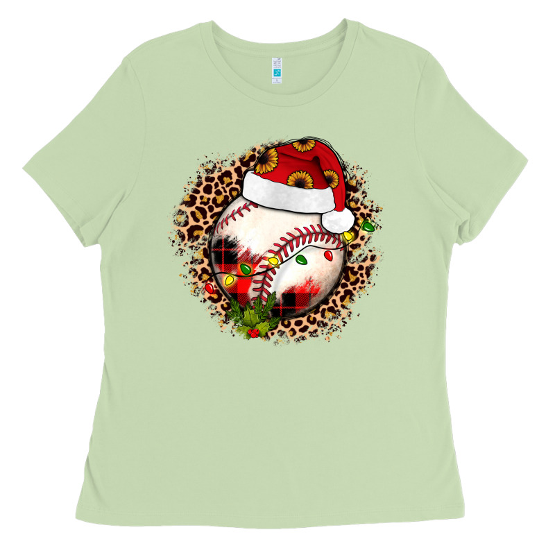Christmas Baseball Ladies Tee by JahusDesignShop | Teevron