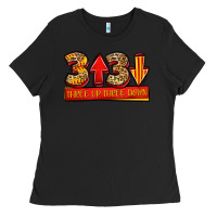 Black three up three down softball Ladies Tee - Jasminsmagicworld