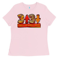 Bubblegum Pink three up three down softball Ladies Tee - Jasminsmagicworld