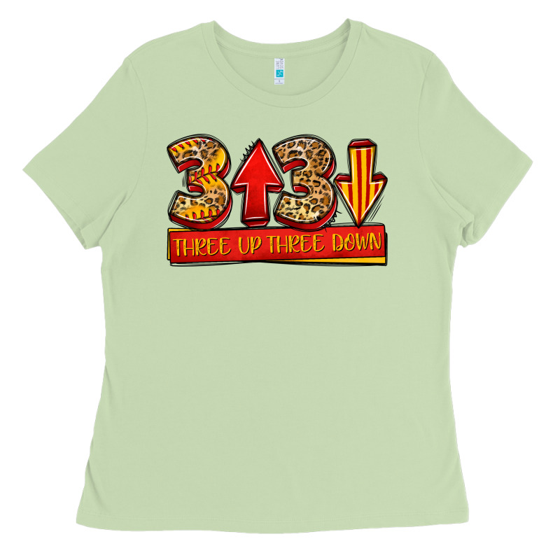 Three Up Three Down Softball Ladies Tee by Jasminsmagicworld | Teevron