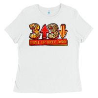White three up three down softball Ladies Tee - Jasminsmagicworld