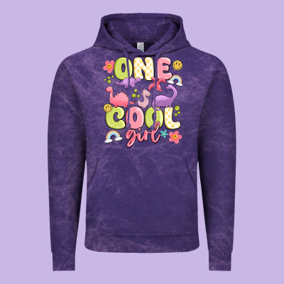 One Cool Girl Vintage Hoodie Designed By Maliassmallbusiness