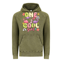 Vintage Olive one cool girl Vintage Hoodie - MaliasSmallBusiness