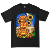 Black pumpkin sunflower Premium Tee - JahusDesignShop