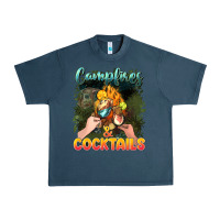 Midnight Navy campfirescocktails Urban Heavy Tee - NancyCooperArtShop