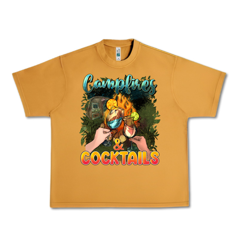 Campfirescocktails Urban Heavy Tee by NancyCooperArtShop | Teevron