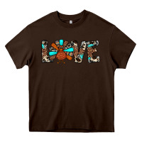 Chocolate Brown love turkey Heavy Core Tee - JahusDesignShop