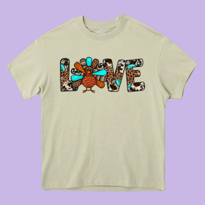Love Turkey Heavy Core Tee Designed By Jahusdesignshop