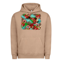 Pigment Burro Christmas Plaid Turquoise Glitter Cowhide Urban Hoodie - FaDigitalArtStudio