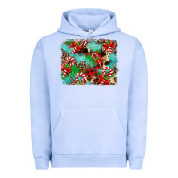 Pigment Grape Ice Christmas Plaid Turquoise Glitter Cowhide Urban Hoodie - FaDigitalArtStudio