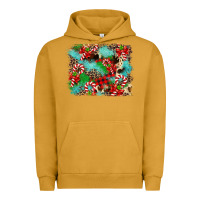 Pigment Peanut Butter Christmas Plaid Turquoise Glitter Cowhide Urban Hoodie - FaDigitalArtStudio
