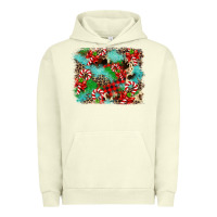 Pigment Pistachio Christmas Plaid Turquoise Glitter Cowhide Urban Hoodie - FaDigitalArtStudio