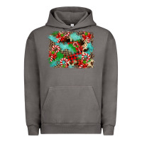 Pigment Tornado Christmas Plaid Turquoise Glitter Cowhide Urban Hoodie - FaDigitalArtStudio