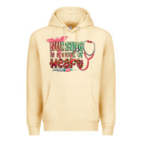Pina Colada Nursing is a work of heart Premium Hoodie - CowGirlArtShop