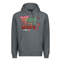 Rock Nursing is a work of heart Premium Hoodie - CowGirlArtShop