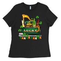 Black lucky truck with flags and beers Ladies Tee - AdoDesignShop
