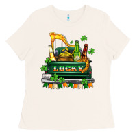 Bone lucky truck with flags and beers Ladies Tee - AdoDesignShop