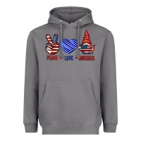 Storm Peace love America with gnome 4th of july Heavyweight Hoodie - HowdyJamesFarm