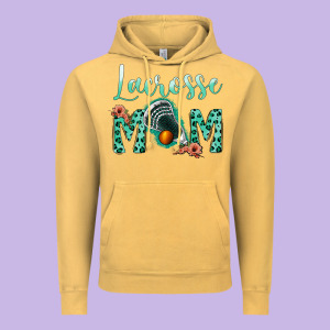 Lacrose Mom Vintage Hoodie Designed By Jasminsmagicworld