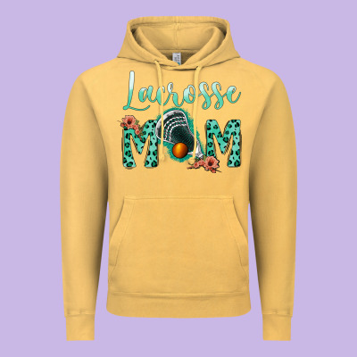 Lacrose Mom Vintage Hoodie Designed By Jasminsmagicworld