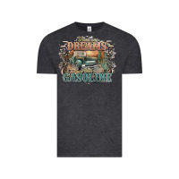 Vintage Black runs on dreams and gasoline truck western Vintage Tee - NancyCooperArtShop