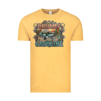 Vintage Mustard runs on dreams and gasoline truck western Vintage Tee - NancyCooperArtShop
