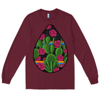 Burgundy Hispanic Heritage Long Sleeve Tee - BundleAndBundleShop