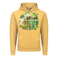 Vintage Mustard let's get lucked up Vintage Hoodie - MaliasSmallBusiness