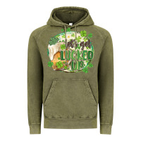 Vintage Olive let's get lucked up Vintage Hoodie - MaliasSmallBusiness