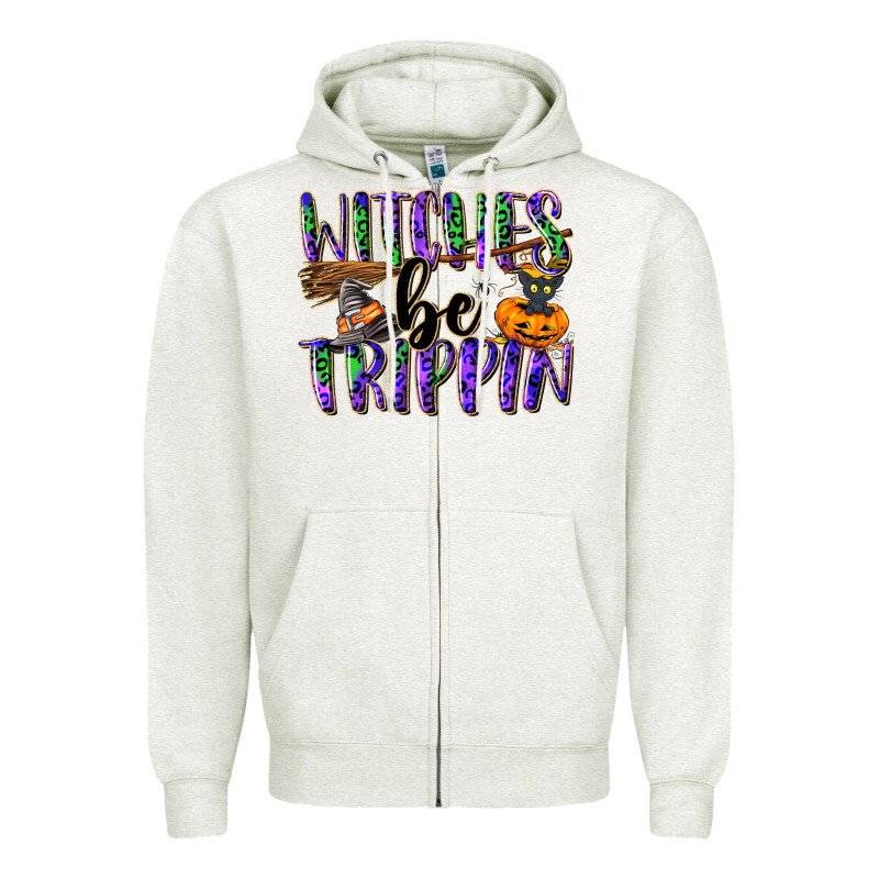 Witches Be Trippin Zipper Hoodie by NancyCooperArtShop | Teevron