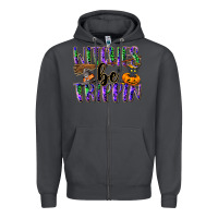 Smoke Witches be trippin Zipper Hoodie - NancyCooperArtShop