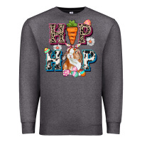 Charcoal Heather Western hip hop bunny Easter Day Premium Sweatshirt - CowGirlArtShop