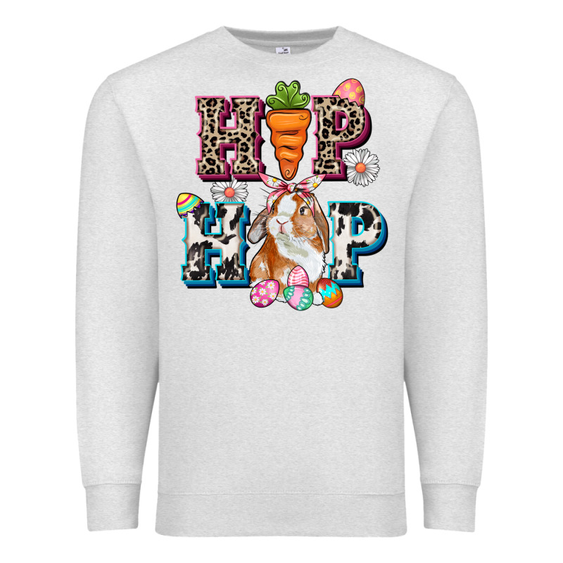 Western Hip Hop Bunny Easter Day Premium Sweatshirt by CowGirlArtShop | Teevron