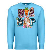 Ocean Blue Western hip hop bunny Easter Day Premium Sweatshirt - CowGirlArtShop