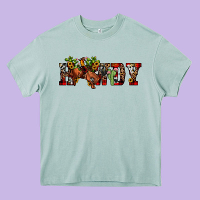 Christmas Howdy Bronco Rodeo Heavy Core Tee Designed By Jahusdesignshop