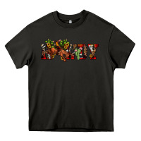Asphalt Christmas Howdy Bronco Rodeo Heavy Core Tee - JahusDesignShop