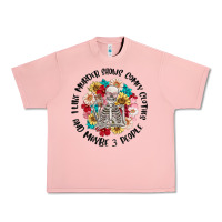 Salmon i like murder shows comfy clothes and like 3 peopl Urban Heavy Tee - MaliasSmallBusiness