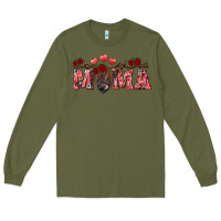 Army Green valentines day mama Long Sleeve Tee - RanaPortraitStore