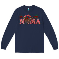 Navy valentines day mama Long Sleeve Tee - RanaPortraitStore