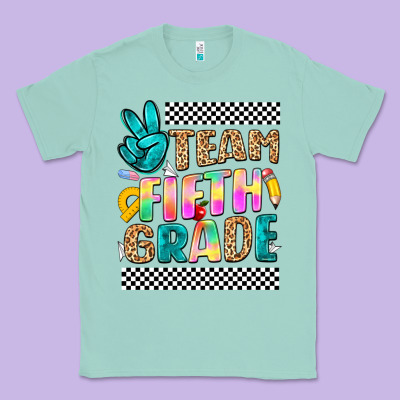 Team Fifth Grade Classic Tee Designed By Nancycooperartshop