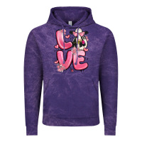 Cloud Purple love cow valentine's day Vintage Hoodie - MaliasSmallBusiness