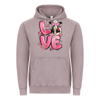 Vintage Zinc love cow valentine's day Vintage Hoodie - MaliasSmallBusiness