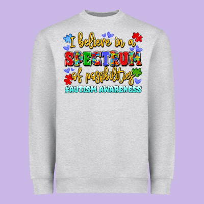 I Believe In A Spectrum Of Possibilities Heavyweight Sweatshirt Designed By Lillyallendesigns