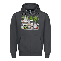 Smoke merry christmas gnomes Zipper Hoodie - texasbilliewilder