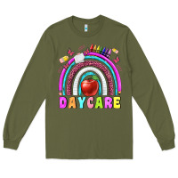 Army Green daycare Long Sleeve Tee - BundleAndBundleShop
