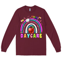Burgundy daycare Long Sleeve Tee - BundleAndBundleShop